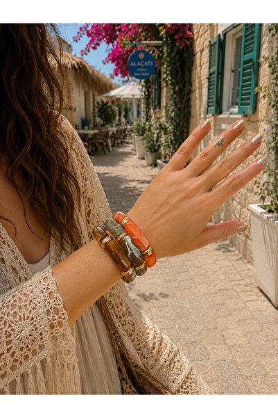 GMN COLLECTION YENİ SEZON YENİ SERİ SUMMER FASHİON 3LÜ PARLAK SEDEFLİ LASTİKL...