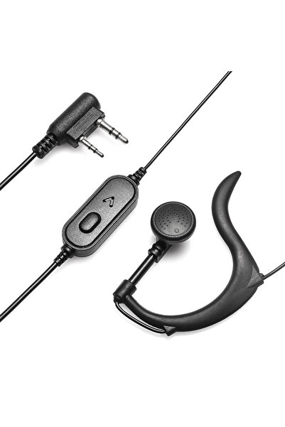 BAOFENG ακουστικό για πομποδέκτη BFG-EARPHONE, 2 pin, push to talk, 1.1m, μαύρο