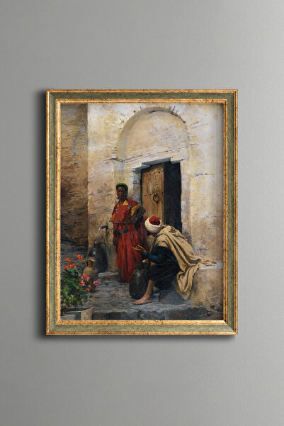 epiqart الحديثة في النافورة - لوحة بنمط عتيق - موديل رفيع