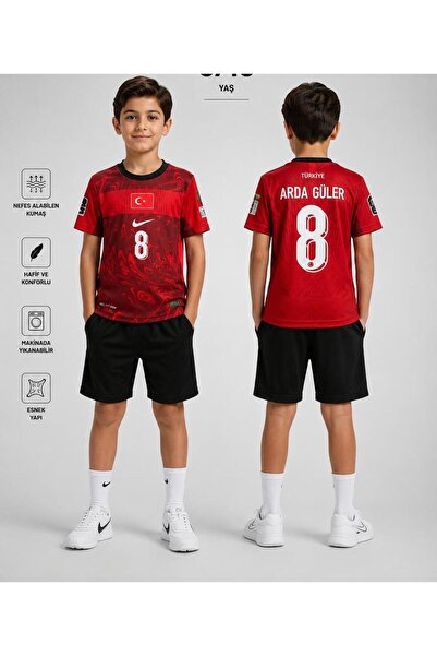 ETÇ BABY E.T.Ç BABY Türkiye Milli Takım Arda GülerFutbol Çocuk Şortlu Takım F...