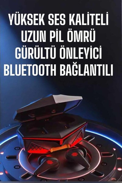 EMVERA Yeni Nesil Oyuncu Kulaklığı Gürültü Önleyici Uzun Pil Ömrü Bluetooth Bağlantılı