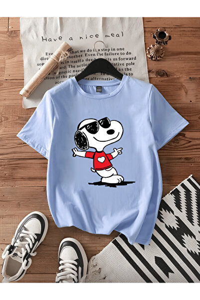 MAGORS Snoopy New Season Printed Circular Neck Cotton Short Sleeve Children's...
