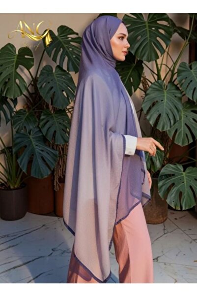 Mooncorn Ang-Scarf Degrade Müslin Lavanta Şal