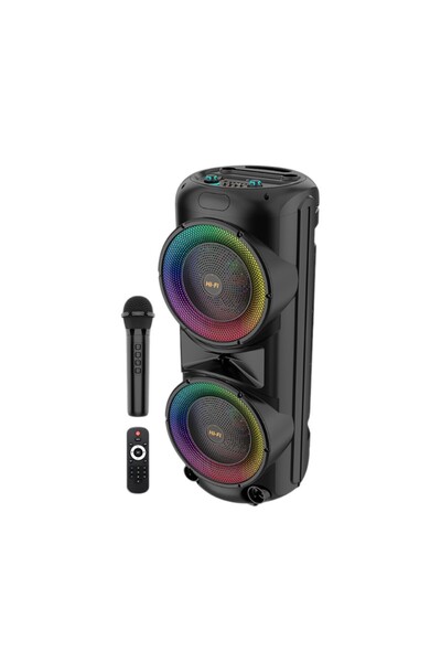 Tradesor Φορητό ηχείο subwoofer με μικρόφωνο Karaoke - ZQS12206 - 160149