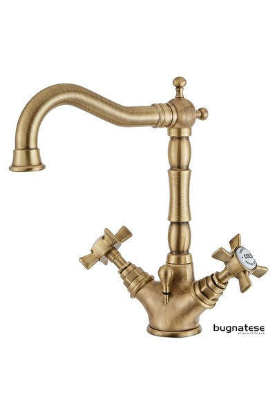 Bugnatese Princeton 834 Bronze Μπαταρία Νιπτήρος Με Aυτόματη Bαλβίδα 834-220