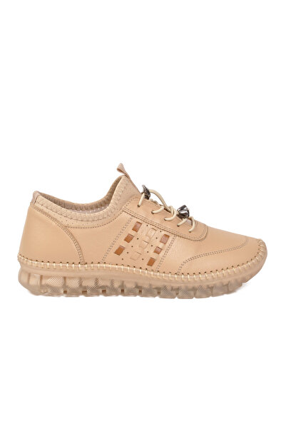 Voyager Pantofi casual de damă din piele naturală bej Z510 Z