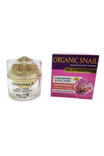 wokali Cremă Antirid cu Extract de Melc, Acid Hyaluronic & Colagen