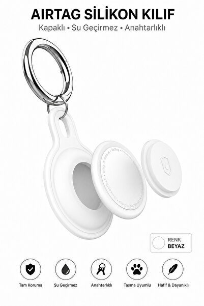 CONOCER Apple AirTag Uyumlu Su Geçirmez Toz Geçirmez Silikon Koruyucu Kılıf M...