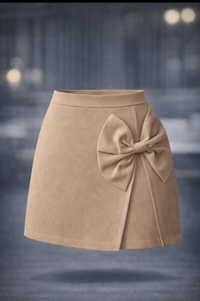 MRDN MODA Mini Skirt with Bow Detail