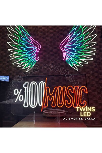 NEON TABELACIM %100/MUSIC Yazılı Neon Tabela