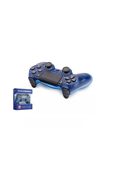 HADRON HD323F Kablosuz PS4 GamePad Oyun Kolu Şeffaf Mavi
