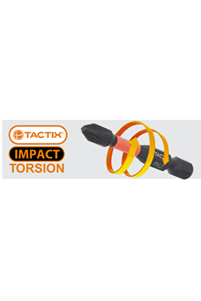 Tactix 455113 Μύτες Σταυρού PHILLIPS IMPACT TORSION PH3 × 50 mm 2τμχ
