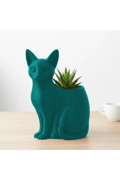 OEM Ghiveci decorativ animalut, model felina, imprimat 3D