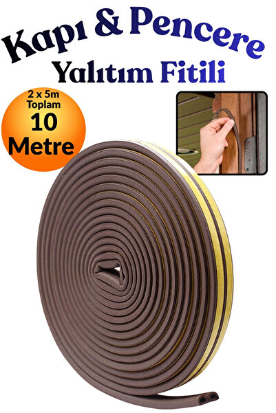 KAYRA LEATHER CRAFT Brown 5 X 2= 10 Meters Self-Adhesive Door Window Tape Wea...