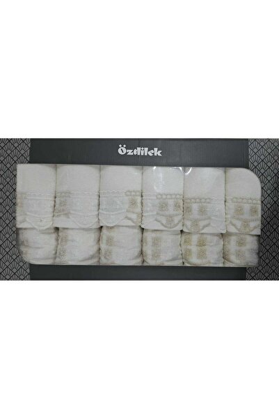 Özdilek Set de 12 prosoape Beyza Güpürlü 50*90 + 30*50cm