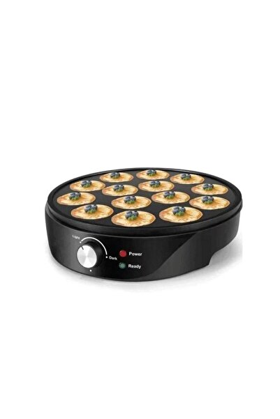 Tradeo 750W Electric Mini Pancake Ball Maker | 14-Hole Non-Stick Baking Pan w...