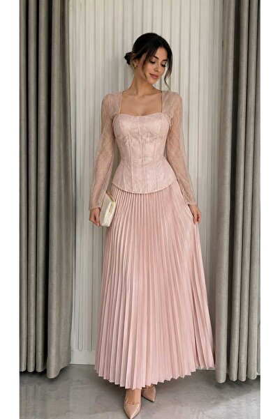 Mally pink evening dress