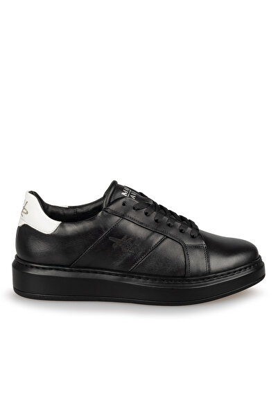 Mario Lavalle , pantofi casual bărbați model 102, piele naturală, Negrualb2ta...