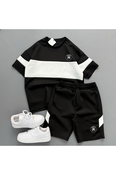 viperkombin Men's Paris Scuba T-Shirt and Shorts 2-Piece Combination