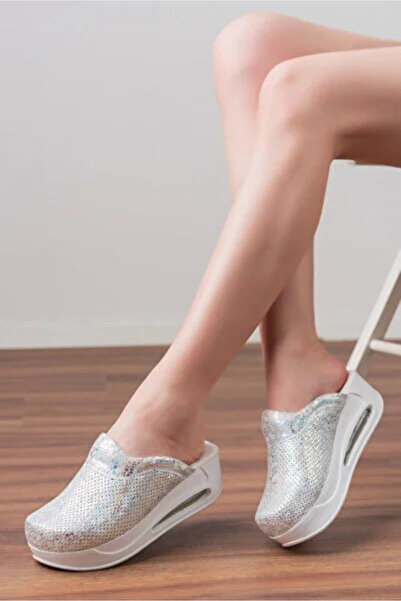 altın moda shoes BLUMSABOTERLİK Gri Yılan Desen Kadın Airmax Ortopedik Anatom...