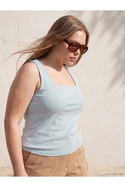 LC Waikiki Lcwaikiki Curve Blue Large Size Women's Athlete