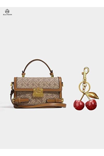 BLLE ROWN Bags for Ladies Elegant Women Handbag with Cherry Keychain, Crossbo...