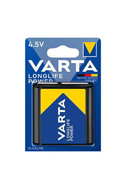 Varta 4912 Aλκαλική Μπαταρία Longlife Power Πλακιέ 4,5V