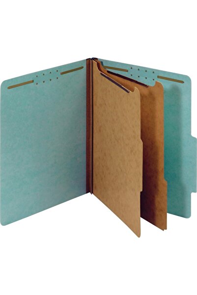 Pendaflex Recycled Classification Folders with 2 Dividers, Built-in 5cm Faste...