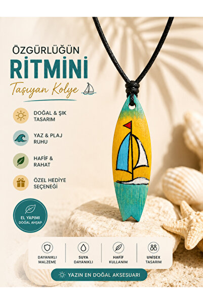 TUTU DESİGN Surf Board Men's Women's Necklace