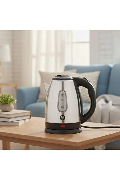 laverahome Electric Kettle Steel 1.8L - Silver - 1500W - Perfect for Modern K...