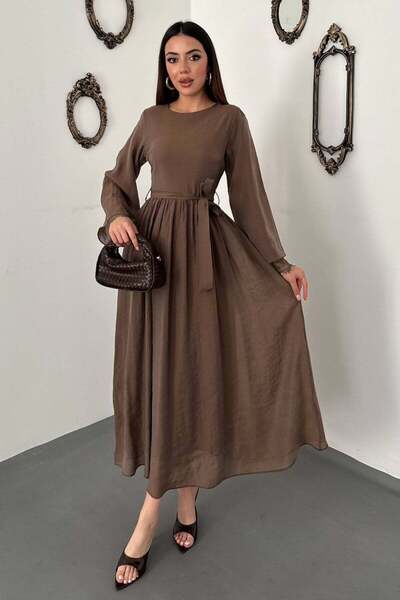 Lady Pixie Lace Detailed Dress with Sleeve Cuffs