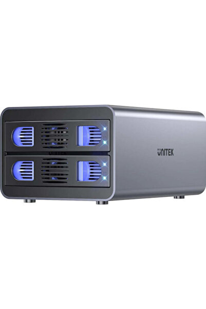Unitek Carcasă RAID pentru hard disk-uri SATA de 2.5 "/3.5 ", 4 moduri, 40TB,...