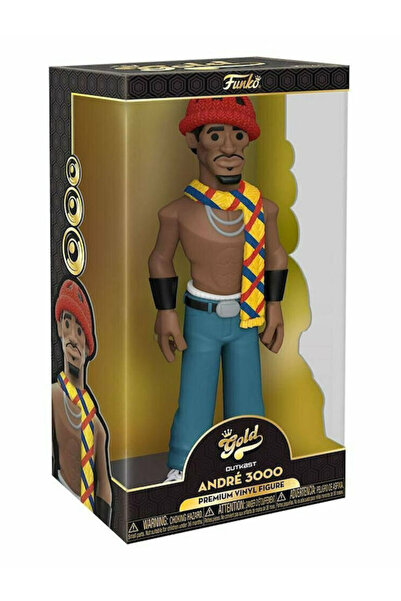 Funko Vinyl Gold Music: Outkast: Andre 3000 (Costum Negru și Auriu) Statuetă ...