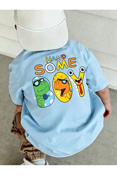 SVART WEAR Handsome Boy Printed Crew Neck 100% Cotton Short Sleeve Kids and T...