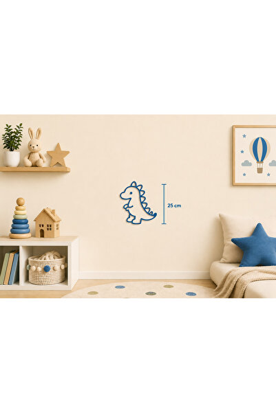 AKTASTORE Cute Dinosaur Figure Children's Room Wall Decoration - 25 cm