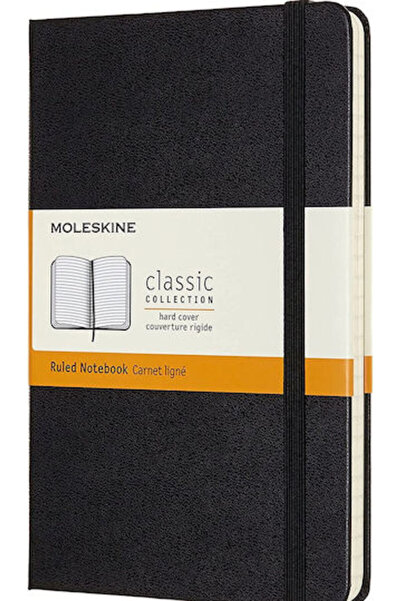 Moleskine Caiet Colecția Clasică Liniat cu Elastic Negru Cod: QP050EN