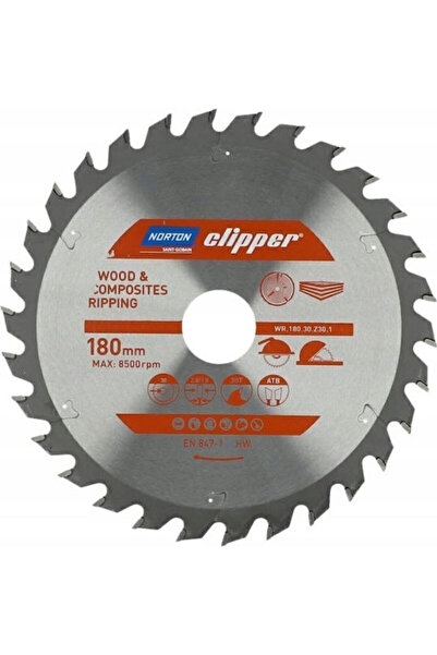 Norton Lama de ferăstrău circular 180mm x 30mm x 30 dinți pentru compozite di...