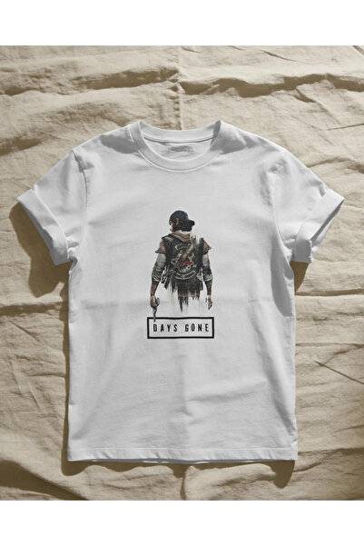buzagi Days Gone Regular Unisex White T-Shirt