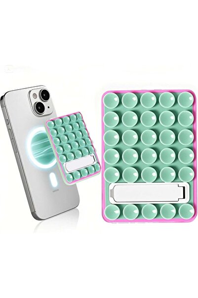 Arabest 2-in-1 Magnetic Suction Phone Grip, Sticky Silicone Phone Mount for S...