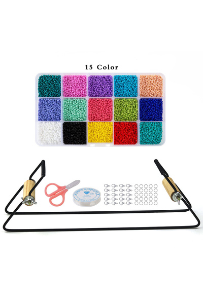 choice2 A Metal Bead Loom Kit Weaving Beading Loom for Jewelry Bracelet DIY K...