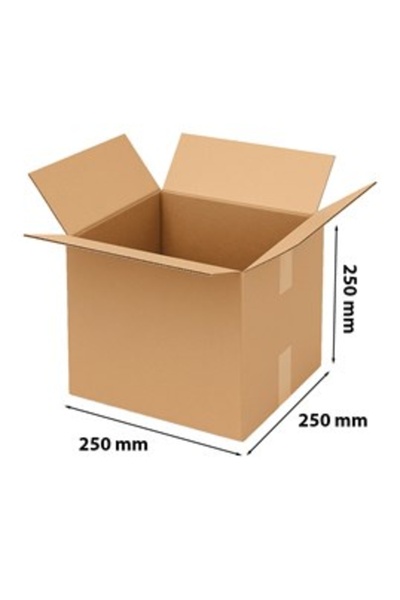 Nazpak Ambalaj 25x25x25 Çift Oluklu Karton Koli Kutusu 18 Adet | Kargo E-Tica...