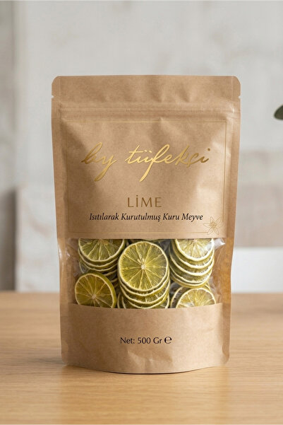 By Tüfekçi Kurutulmuş Lime 500 Gr | Doğal Lime Dilimleri | Kokteyl, Çay, Kahv...