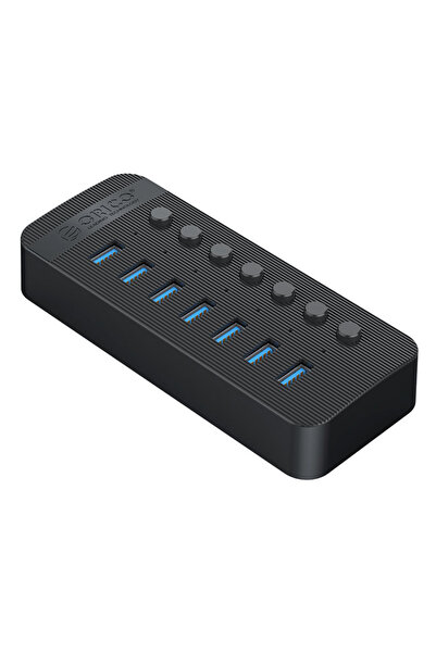 Orico USB hub CT2U3-7AB με διακόπτες, 7x θυρών, USB 3.0, 5Gbps, USB σύνδεση, ...