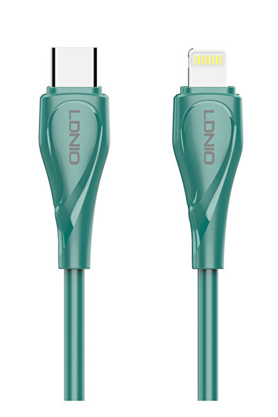 LDNIO καλώδιο Lightning σε USB-C LC611I, 30W PD, 1m, πράσινο