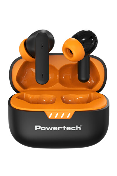 POWERTECH earphones με θήκη φόρτισης PT-1431, True Wireless, 40/400mAh, ANC &...