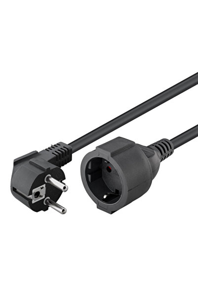 goobay μπαλαντέζα προέκταση ρεύματος 93094, schuko, 3x 1.5mm², 5m, μαύρη