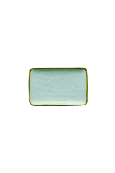 Rose e Tulipani Set 4 tavi dreptunghiulare Acqua 20x13 cm, Verde