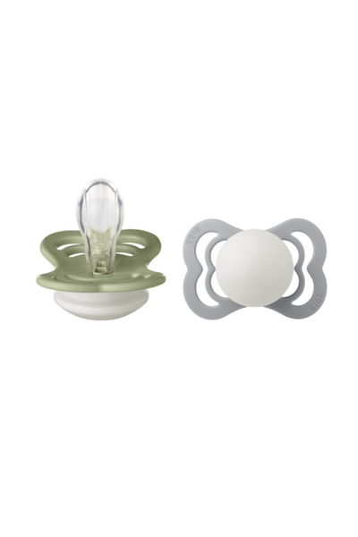 Bibs Set 2 suzete Supreme Glow Silicon - Culori variate