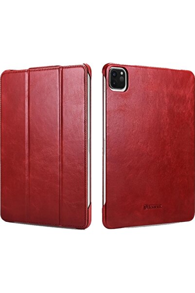 ICARER Δερμάτινη Θήκη Apple iPad Pro 12.9" 2020 - Red