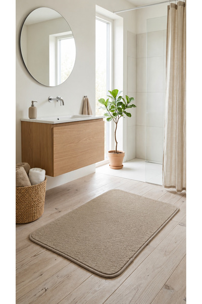 Hagen Modern Bath Mat Non-Slip Base Washable Water Absorbent 40X60